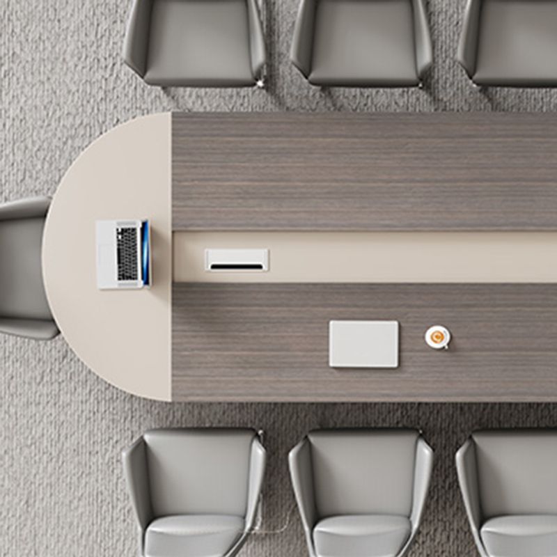 Contemporary Artificial Wood Writing Desk Oval Office Desk for Office Clearhalo 'furn' 'furn_office_desk' 'Furniture' 'Office Desks' 'Office Furniture' 'office_desk' 1200x1200_8c8f0404-53de-4605-99c1-a1efc9a3b764