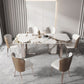 Traditional Luxury Dining Table Sintered Stone Rectangle Dining Table with Rose Gold Frame Clearhalo ' dining_table' 'Dining Tables & Seating' 'Dining Tables' 'furn' 'furn_dining_table' 'Furniture' 'furniture_dining_table' 'Kitchen & Dining Furniture' 'kitchen&dining_furn' 'kitchen' 'kitchen_dining_table' 1200x1200_8c90c2f2-21e8-474c-967a-0cb722ad9a99