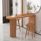 Solid Wood Bar Dining Table Contemporary Bar Table with Sled Base Clearhalo 'Bar Furniture' 'Bar Tables' 'bar_tables' 'furn' 'furn_bar_tables' 'Furniture' 'furniture_bar_tables' 'Kitchen & Dining Furniture' 1200x1200_8c9495d5-99e4-4836-8ba1-1b5b11fa8e50