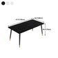 4-foot Stone Table Glam Rectangle Matte Finish Dining Table for Restaurant Clearhalo ' dining_table' 'Dining Tables & Seating' 'Dining Tables' 'Furniture' 'furniture_dining_table' 'Kitchen & Dining Furniture' 'kitchen&dining_furn' 'kitchen' 'kitchen_dining_table' 1200x1200_8c967446-02af-4fe8-af6c-10ddd4a711bd