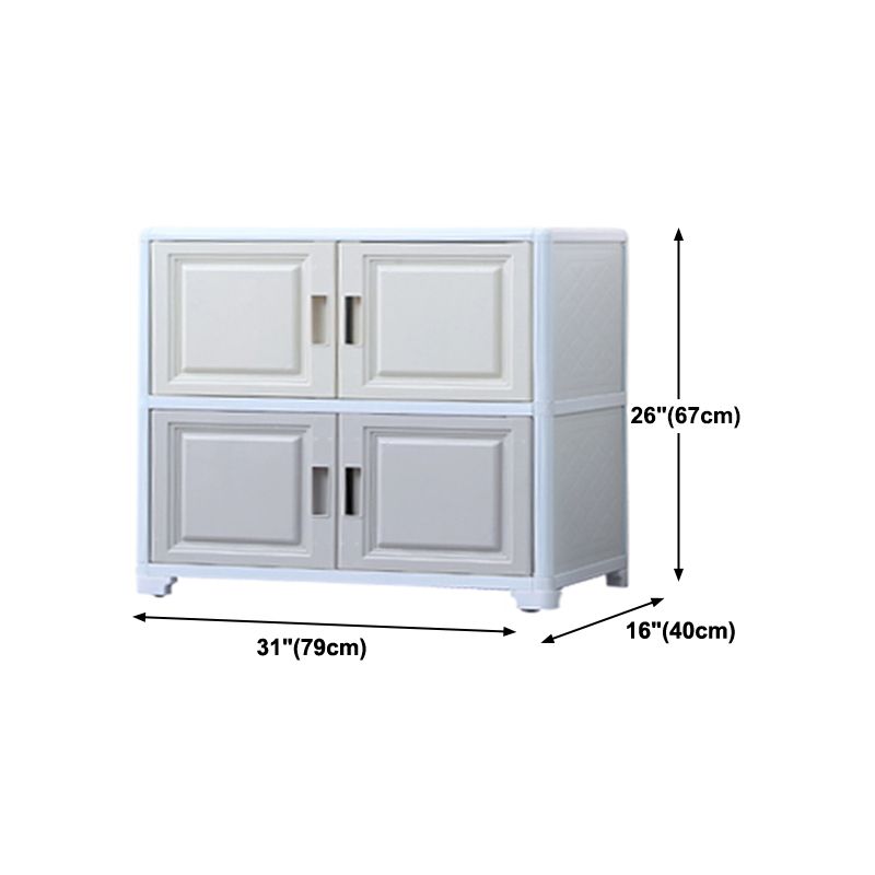Modern Plastic Cabinets Sideboard Buffet Multicolored Living Room Buffet Clearhalo 'buffet_sideboard' 'Buffets & Sideboards' 'Furniture' 'furniture_buffet_sideboard' 'Kitchen & Dining Furniture' 1200x1200_8c9695d8-cb21-4092-9fb4-70a36343f514