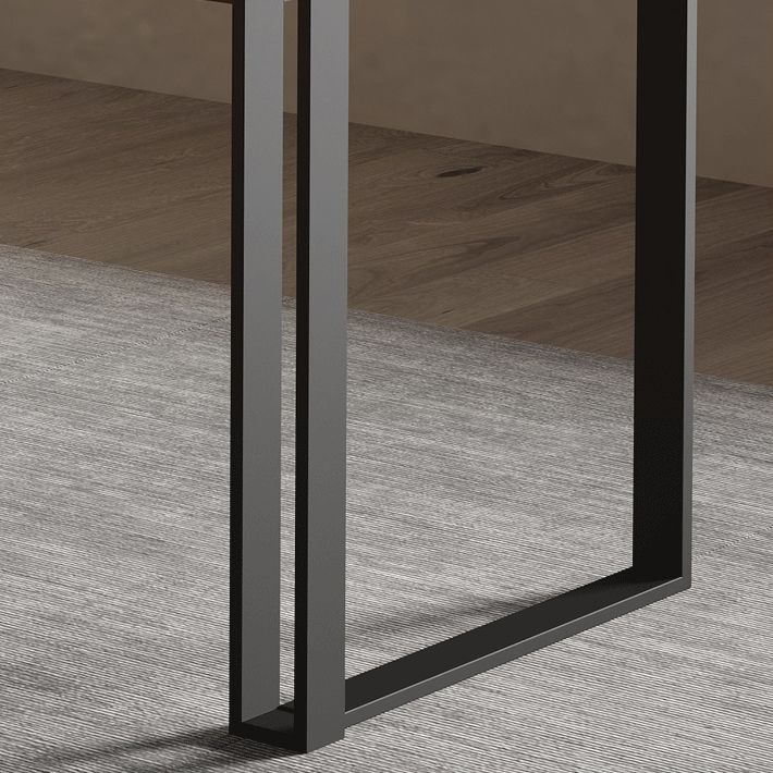 Rechteckiger zeitgenössischer Schreibtisch konstruiertes Holzbüroschalter mit Beinen