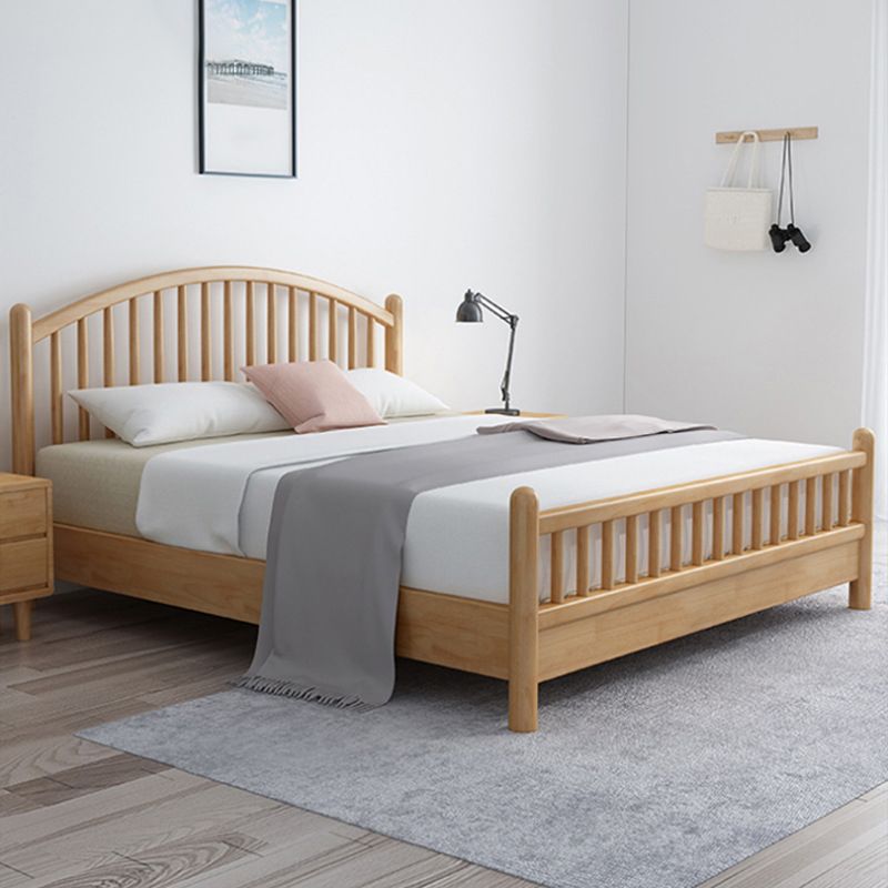 Letto scandinavo largo 84,65 pollici telaio in legno massiccio con testiera