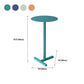 Round Abstract Base Design Metal Side Table Medieval Modern Style