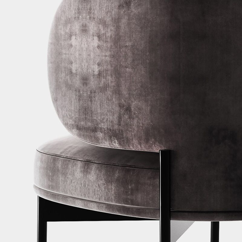 Modern Style Velvet Side Chair Arm Metal Side Chair for Home Use Clearhalo 'Dining Chairs' 'Dining Tables & Seating' 'dining_chair' 'furn' 'furn_dining_chair' 'Furniture' 'Kitchen & Dining Furniture' 1200x1200_8c9d5a00-edd0-4853-89ac-0e6b3e263775