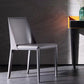 Contemporary Armless Home Side Chair Faux Leather Low Back Dining Chair