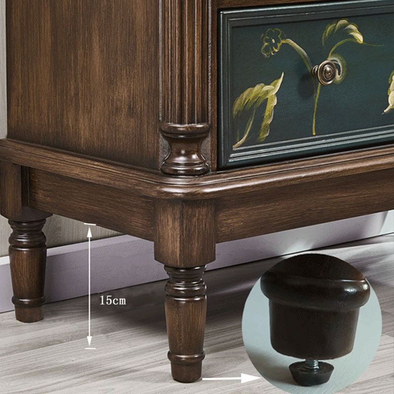 Stile tradizionale in stile verticale cassa di lingerie in legno stoccaggio bachelor torace per camera da letto