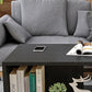 Rectangular 1 - Shelf Coffee Table with Casters Contemporary 15" H 1 Single Cocktail Table Clearhalo 'Coffee & Accent Tables' 'Coffee Tables' 'coffee_tables' 'furn' 'furn_coffee_tables' 'Furniture' 'Living Room Furniture' 1200x1200_8ca01e24-4388-420d-8bb5-04bfb8fc8151