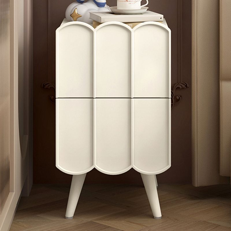 Modern bed nachtkastje faux houten accent tafel nachtkastje met laden