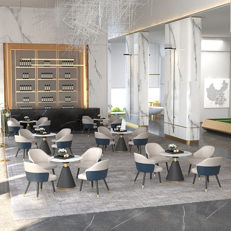 Contemporary Design 1/4/5 Pieces Dining Set Round Dining Room Table Set Clearhalo 'Dining Room Sets' 'Dining Tables & Seating' 'dining_room_set' 'furn' 'furn_dining_room_set' 'Furniture' 'furniture_dining_room_set' 'Kitchen & Dining Furniture' 'kitchen&dining_furn' 'kitchen' 1200x1200_8ca4f976-4d73-45d5-b199-a4131c736047