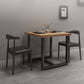 Industrial Solid Wood Dinner Room Kitchen Table Brown Square Table with Black Frame for Dinning Room Clearhalo ' dining_table' 'Dining Tables & Seating' 'Dining Tables' 'furn' 'furn_dining_table' 'Furniture' 'furniture_dining_table' 'Kitchen & Dining Furniture' 'kitchen&dining_furn' 'kitchen' 'kitchen_dining_table' 1200x1200_8ca80762-9a13-49a1-989a-e7fe0e5ef856