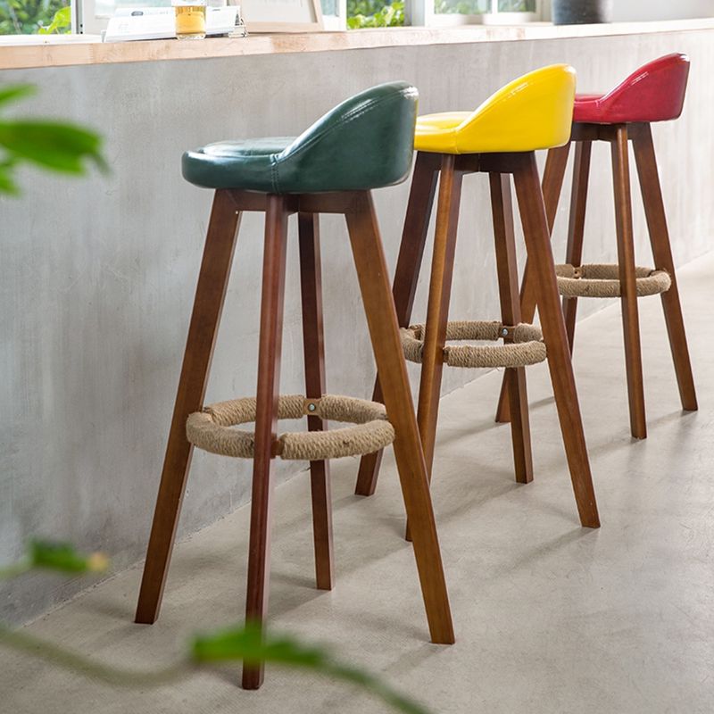 Scandinavian Upholstered Wood Counter Stools Low Back Bar Stools with 4 Legs Clearhalo 'Bar Furniture' 'Bar Stools' 'bar_stools' 'furn' 'furn_bar_stools' 'furniture_bar_stools' 'Kitchen & Dining Furniture' 'kitchen&dining_furn' 'kitchen' 'kitchen_furn' Furniture' 1200x1200_8ca8107b-22cd-4fdd-b5f7-6564e73d2f37