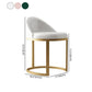 Glam Metal Dining Room Chair Upholstered Armless Dining Chairs for Home Use Clearhalo 'Dining Chairs' 'Dining Tables & Seating' 'dining_chair' 'furn' 'furn_dining_chair' 'Furniture' 'Kitchen & Dining Furniture' 1200x1200_8ca8c020-0f09-4d40-954e-4900fa0227f9