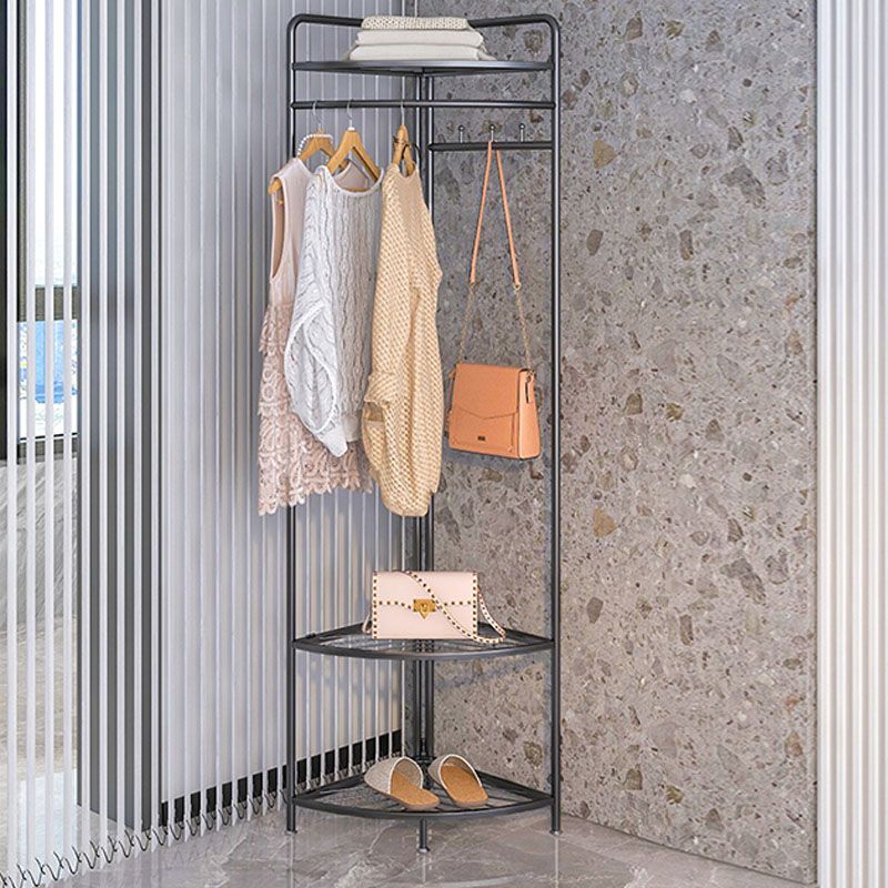 Industrial Hall Stand Metal Shelving Included Free Standing Entryway Kit Coat Hanger Clearhalo 'Entry & Mudroom Furniture' 'furn' 'furn_hall_tree_coat_racks' 'Furniture' 'Hall Trees & Coat Racks' 'hall_tree_coat_racks' 1200x1200_8ca8e2ae-8524-42d6-930b-1115b1ef6373