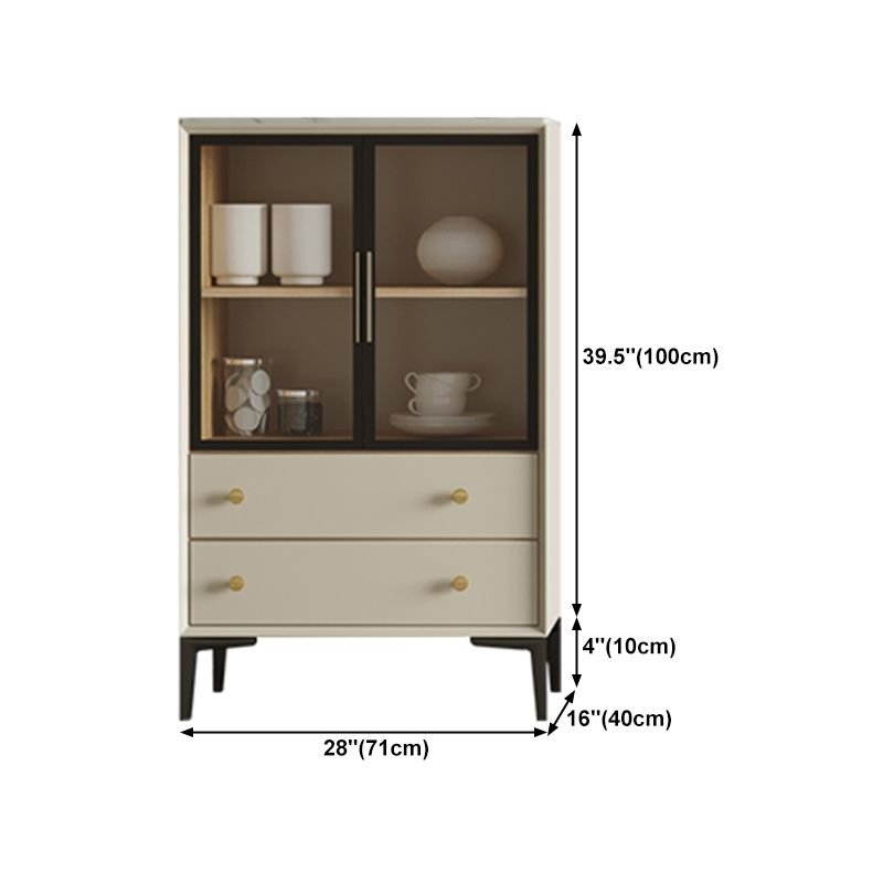 Scheda da pranzo in legno bianco in stile semplice in stile per soggiorno