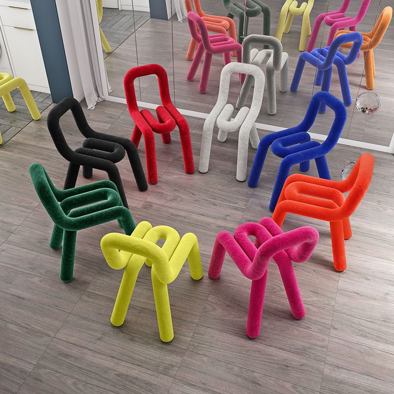 Designer Style Velvet Side Chair Matte Finish Open Back Dining Chairs for Home Clearhalo ' kitchen&dining_furn' 'Dining Chairs' 'Dining Tables & Seating' 'dining_chair' 'furn' 'furn_dining_chair' 'Furniture' 'furniture_dining_chair' 'Kitchen & Dining Furniture' 'kitchen' 1200x1200_8caa14e0-68f5-4cf2-8519-665bab6dbb6d