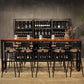 Rectangle Wood Bar Dining Table Modern Bar Table with Trestle Base Clearhalo 'Bar Furniture' 'Bar Tables' 'bar_tables' 'furn' 'furn_bar_tables' 'Furniture' 'Kitchen & Dining Furniture' 1200x1200_8caae94d-9c93-4a7a-9a74-bee8f7c065ba