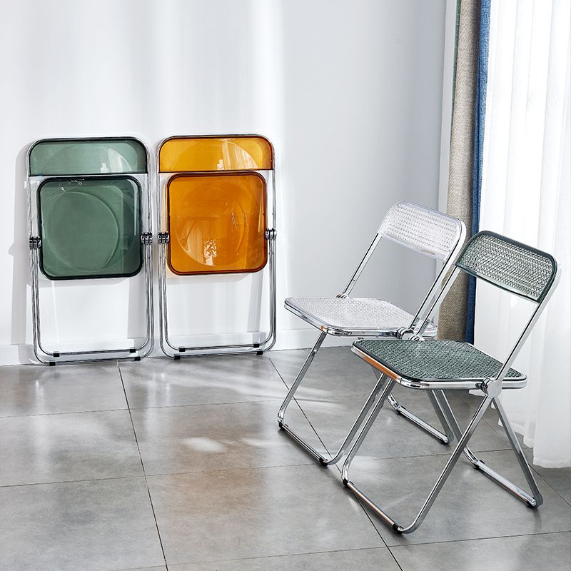 Contemporary Style Folding Armless Side Chair Open Back Single Dining Side Chair Clearhalo ' kitchen&dining_furn' 'Dining Chairs' 'Dining Tables & Seating' 'dining_chair' 'furn' 'furn_dining_chair' 'Furniture' 'furniture_dining_chair' 'Kitchen & Dining Furniture' 'kitchen' 1200x1200_8cabf1b9-c70d-42f2-9c73-c134a4a02e7e