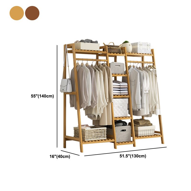 Modern Coat Rack Wooden Storage Shelf Coat Hanger Entryway Kit Clearhalo 'Entry & Mudroom Furniture' 'furn' 'furn_hall_tree_coat_racks' 'Furniture' 'Hall Trees & Coat Racks' 'hall_tree_coat_racks' 1200x1200_8cad50e6-816d-48a3-ac0e-d005ddcc845c