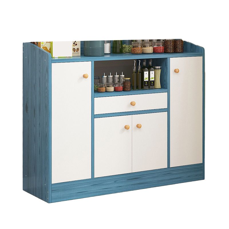 Armoire latérale moderne rectangle armoire de rangement en bois avec tiroir