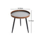 Scandinavian Sofa Side Accent Table Wooden Round Side End Table
