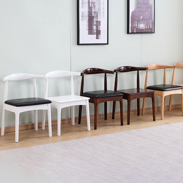 Home Scandinavian Side Chair Open Back Wood Upholstered Dining Room Chair Clearhalo ' kitchen&dining_furn' 'Dining Chairs' 'Dining Tables & Seating' 'dining_chair' 'furn' 'furn_dining_chair' 'Furniture' 'furniture_dining_chair' 'Kitchen & Dining Furniture' 'kitchen' 1200x1200_8cb064b7-8709-4fea-9a70-03ace0f4736f