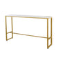 Glam Indoor Bar Dining Table Rectangle Bar Stool Table with Iron Base Clearhalo 'Bar Furniture' 'Bar Tables' 'bar_tables' 'furn' 'furn_bar_tables' 'Furniture' 'Kitchen & Dining Furniture' 1200x1200_8cb10086-44b0-416d-8522-ff2deb733ba2