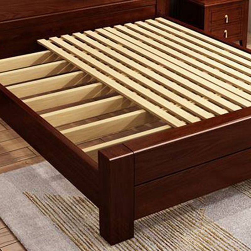 84.65 inch Wide Traditional Panel Bed Walnut Bed with Headboard Clearhalo 'Bedroom Furniture' 'Beds' 'furn' 'furn_beds' 'Furniture' 1200x1200_8cb2ad36-6299-43c4-905b-bce9496e8eb5