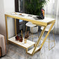 Glam Bistro Bar Table Rectangle Sintered Stone Bar Table for Living Room Clearhalo 'Bar Furniture' 'Bar Tables' 'bar_tables' 'furn' 'furn_bar_tables' 'Furniture' 'Kitchen & Dining Furniture' 1200x1200_8cb2d823-1121-4b21-9c16-9d072d7492c7