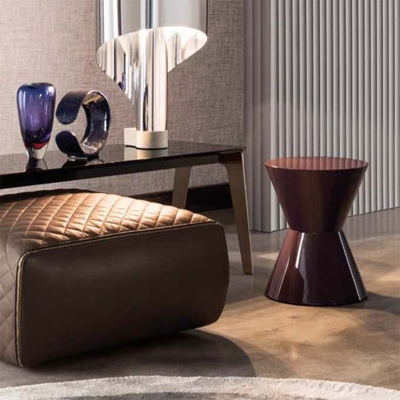 Mid-Century Modern Round Top Sofa Side Table Abstract End Table for Living Room Clearhalo 'Coffee & Accent Tables' 'End & Side Tables' 'end_side_table' 'end_side_tables' 'furn' 'furn_end_side_tables' 'Furniture' 'furniture_end_side_table' 'Living Room Furniture' 1200x1200_8cb3b7c7-127a-4412-9891-1649dce2ea19