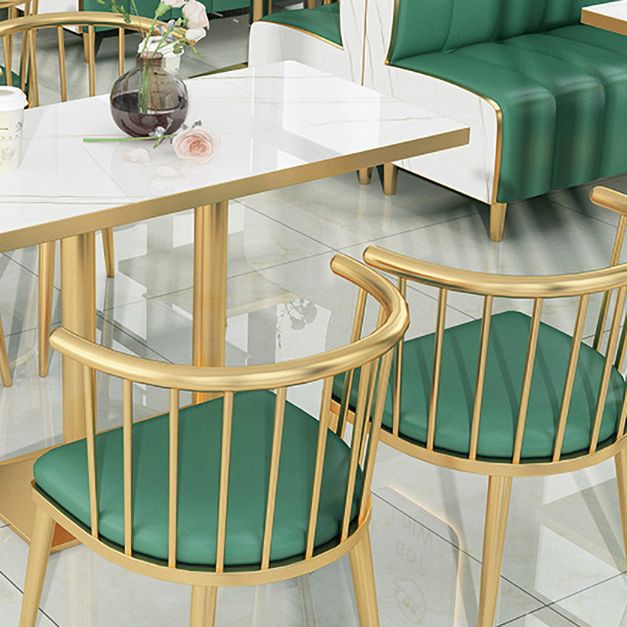 Glam Style 1/2/3/5 Pieces Dining Table Set Metal Dining Room Furniture Set Clearhalo 'Dining Room Sets' 'Dining Tables & Seating' 'dining_room_set' 'furn' 'furn_dining_room_set' 'Furniture' 'furniture_dining_room_set' 'Kitchen & Dining Furniture' 'kitchen&dining_furn' 'kitchen' 1200x1200_8cb5a7d7-bc91-468b-9941-a83e1b563126