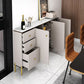 Soggiorno sideboard glam cabinet mobile sideboidale regolabile a scaffalatura con cassetti