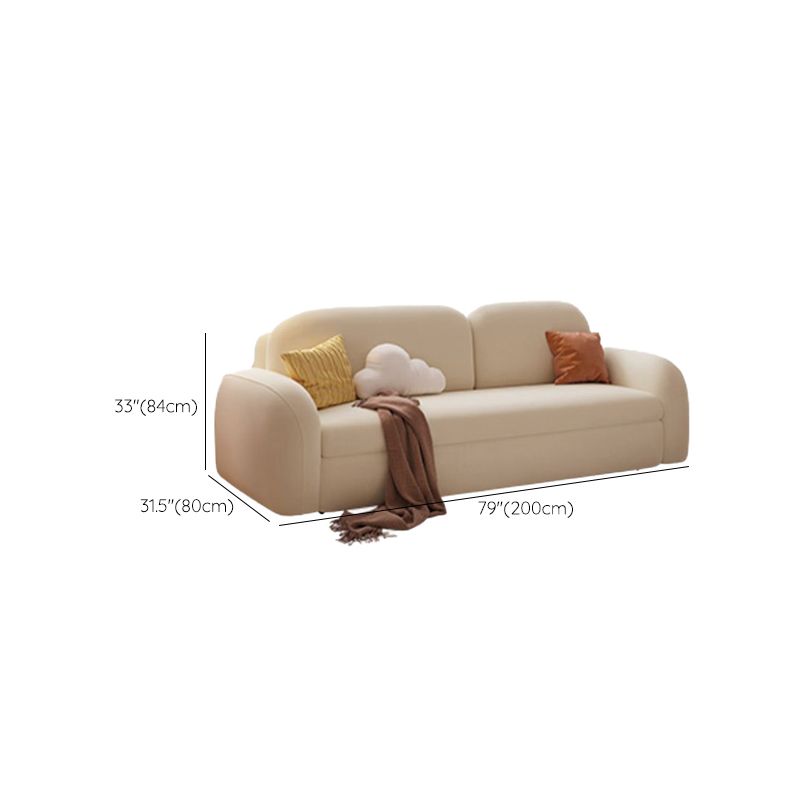 現代のスリーパーソファ布張りの布団ソファベッドは白