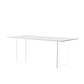 Modern 1/2/5 Pieces Dining Set Acrylic Base Double Pedestal Dinette Set Clearhalo 'Dining Room Sets' 'Dining Tables & Seating' 'dining_room_set' 'furn' 'furn_dining_room_set' 'Furniture' 'Kitchen & Dining Furniture' 1200x1200_8cb9d8a6-2d63-4060-bc94-3fa3dda5a56f