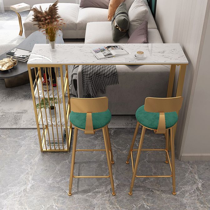 Stone Bar Table Traditional Luxury Rectangle Bar Table with Sled Base Clearhalo 'Bar Furniture' 'Bar Tables' 'bar_tables' 'Furniture' 'furniture_bar_tables' 'Kitchen & Dining Furniture' 1200x1200_8cb9e4be-adb4-4b53-8881-692668fbc897