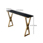 Traditional Luxury Bar Table Stone Rectangle Bar Table with Sled Base Clearhalo 'Bar Furniture' 'Bar Tables' 'bar_tables' 'furn' 'furn_bar_tables' 'Furniture' 'furniture_bar_tables' 'Kitchen & Dining Furniture' 1200x1200_8cbadf5e-249a-445a-ab65-3461e5c2f2d4