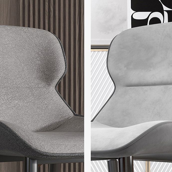 Industrial Style Parsons Chair Kitchen Armless Dining Chairs with Metal Legs Clearhalo ' kitchen&dining_furn' 'Dining Chairs' 'Dining Tables & Seating' 'dining_chair' 'furn' 'furn_dining_chair' 'Furniture' 'furniture_dining_chair' 'Kitchen & Dining Furniture' 'kitchen' 1200x1200_8cbb8605-27a4-4916-b417-9854db40052d