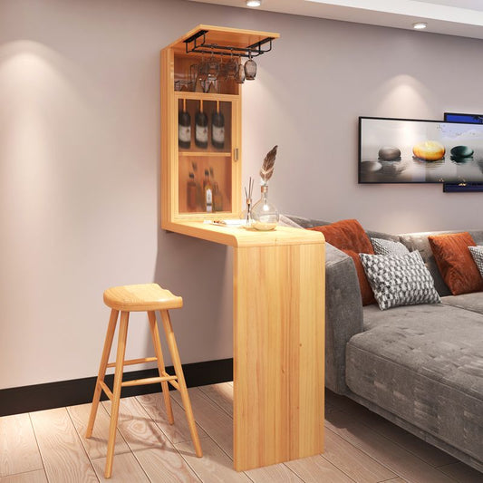 Mesa de comedor moderna de la mesa de comedor de barra de madera sólida en natural