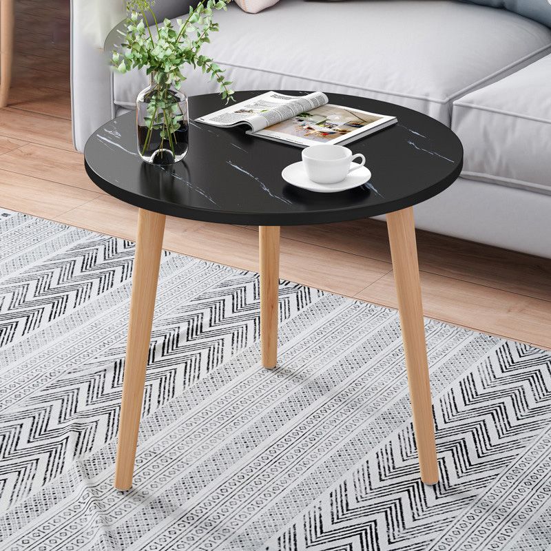 Contemporary Wooden Single Coffee Table 3 Legs Round Cocktail Table Clearhalo 'Coffee & Accent Tables' 'Coffee Tables' 'coffee_tables' 'furn' 'furn_coffee_tables' 'Furniture' 'Living Room Furniture' 1200x1200_8cc28dd9-f659-4b7c-8229-07fafcfa3d39