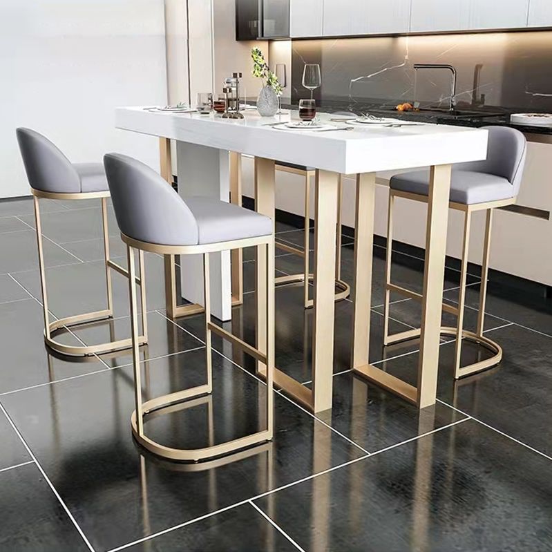 Glam 1/2/5 pezzi Sinterizzato tavolo da bar in pietra set rettangolare set per sala da pranzo