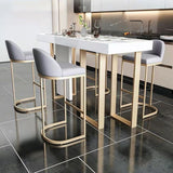 Glam 1/2/5 pièces de table de barre de pierre fritte