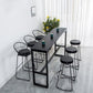 Modern Style Stone Bistro Bar Table Rectangle Metal Base Bar Table Clearhalo 'Bar Furniture' 'Bar Tables' 'bar_tables' 'furn' 'furn_bar_tables' 'Furniture' 'Kitchen & Dining Furniture' 1200x1200_8cc4dfe9-2594-40b6-9a29-9bcd7b0d6615