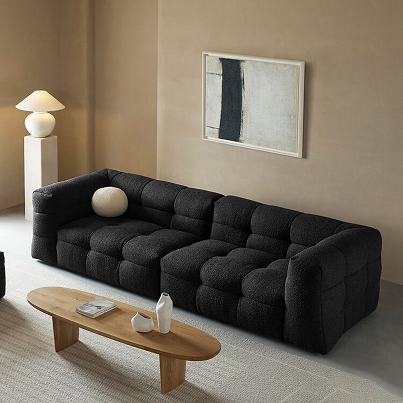 Contemporain 41,3 "D Laine canapé biscuit arrière Sofa tissu de smoking