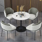 Round Tulip Base Modern Dining Table White Tone Fixed Table of Sintered Stone Clearhalo ' dining_table' 'Dining Tables & Seating' 'Dining Tables' 'furn' 'furn_dining_table' 'Furniture' 'furniture_dining_table' 'Kitchen & Dining Furniture' 'kitchen&dining_furn' 'kitchen' 'kitchen_dining_table' 1200x1200_8cc7bc3d-24df-41a9-acad-b6f6a387cdbf