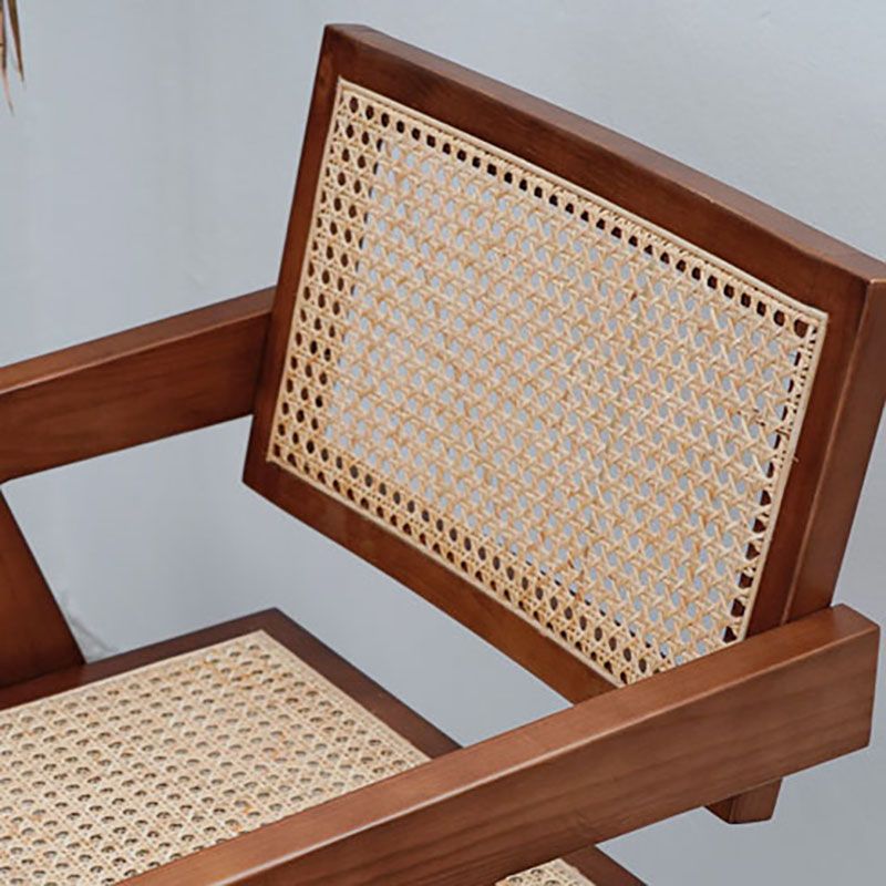 Scandinavian Wood Dining Chair Coffee Shop Open Back Dining Chairs with Arm (Set of 2) Clearhalo ' kitchen&dining_furn' 'Dining Chairs' 'Dining Tables & Seating' 'dining_chair' 'furn' 'furn_dining_chair' 'Furniture' 'furniture_dining_chair' 'Kitchen & Dining Furniture' 'kitchen' 1200x1200_8cc95b2f-5215-418a-8456-dc6d7938d26b