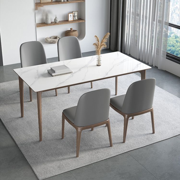 Medieval Modern 4 Legs Dining Table Stone Table for Dining Room Clearhalo 'Dining Tables & Seating' 'Dining Tables' 'dining_table' 'furn' 'furn_dining_table' 'Furniture' 'Kitchen & Dining Furniture' 1200x1200_8cc9f7f5-1944-41fe-892b-dd23b8558c60