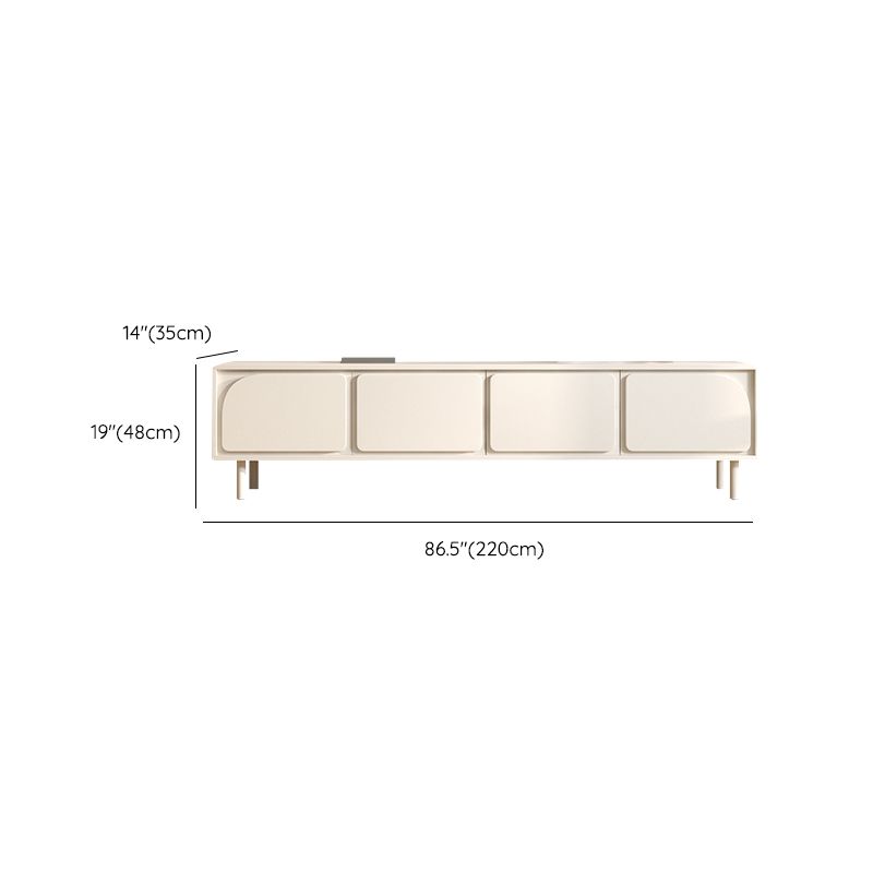 Contemporary TV Console Wooden White Media Console with Doors Clearhalo 'furn' 'furn_tv_stands_entertainment_centers' 'Furniture' 'Living Room Furniture' 'TV Stands & Entertainment Centers' 'TV Stands & Media Storage Furniture' 'tv_stands_entertainment_centers' 1200x1200_8ccb83ef-1496-46b9-8822-8cab2fd2b2ee
