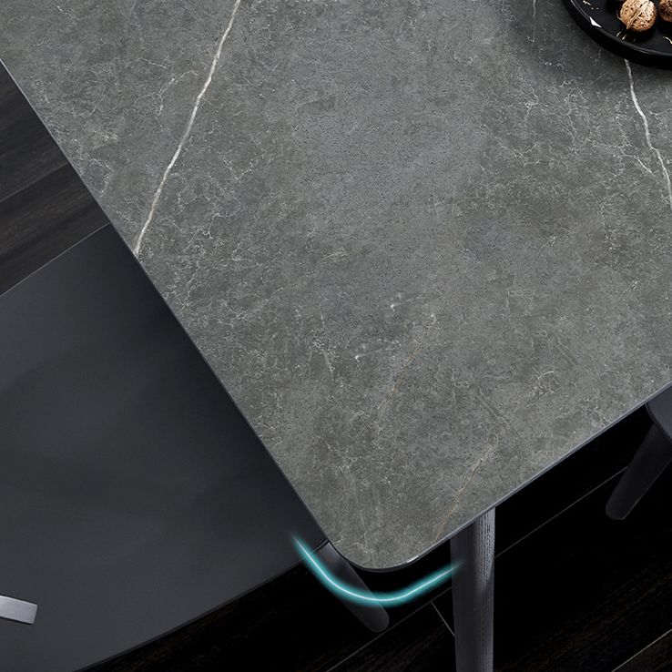 Industrial Rectangle Dining Table for Restaurant Sintered Stone Top Table with 4 Legs Clearhalo ' dining_table' 'Dining Tables & Seating' 'Dining Tables' 'furn' 'furn_dining_table' 'Furniture' 'furniture_dining_table' 'Kitchen & Dining Furniture' 'kitchen&dining_furn' 'kitchen' 'kitchen_dining_table' 1200x1200_8ccb89ed-ef17-433d-a930-fa74d7e83a29
