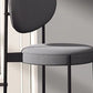 Contemporary Open Back Side Chair Upholstered Dining Chair for Indoor