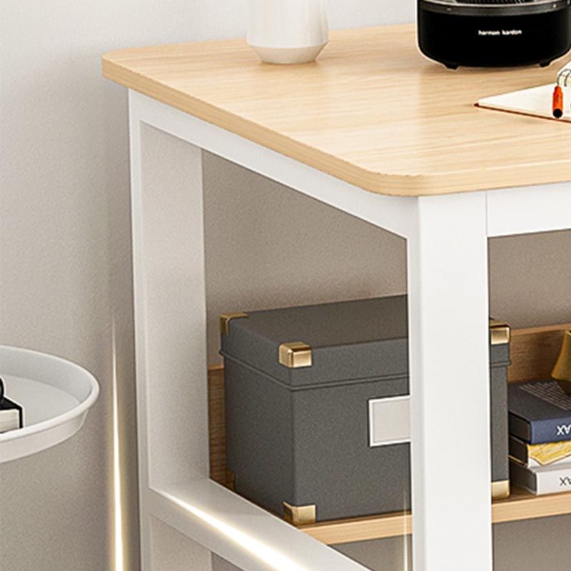 Zeitgenössischer Stil Engineered Wood Desk Rechteck Schreibtisch mit Schubladen für Büro